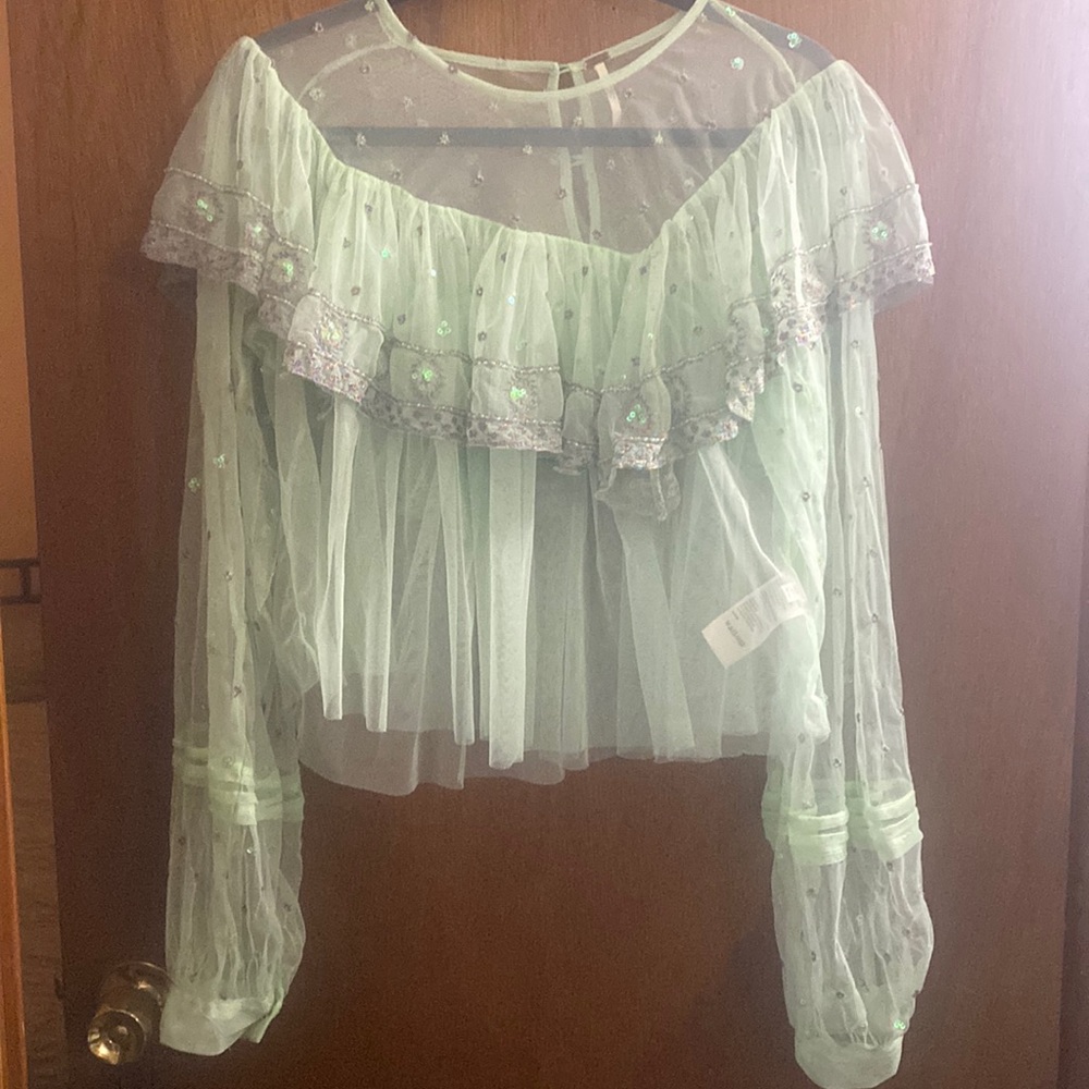 Free People Sequined Top